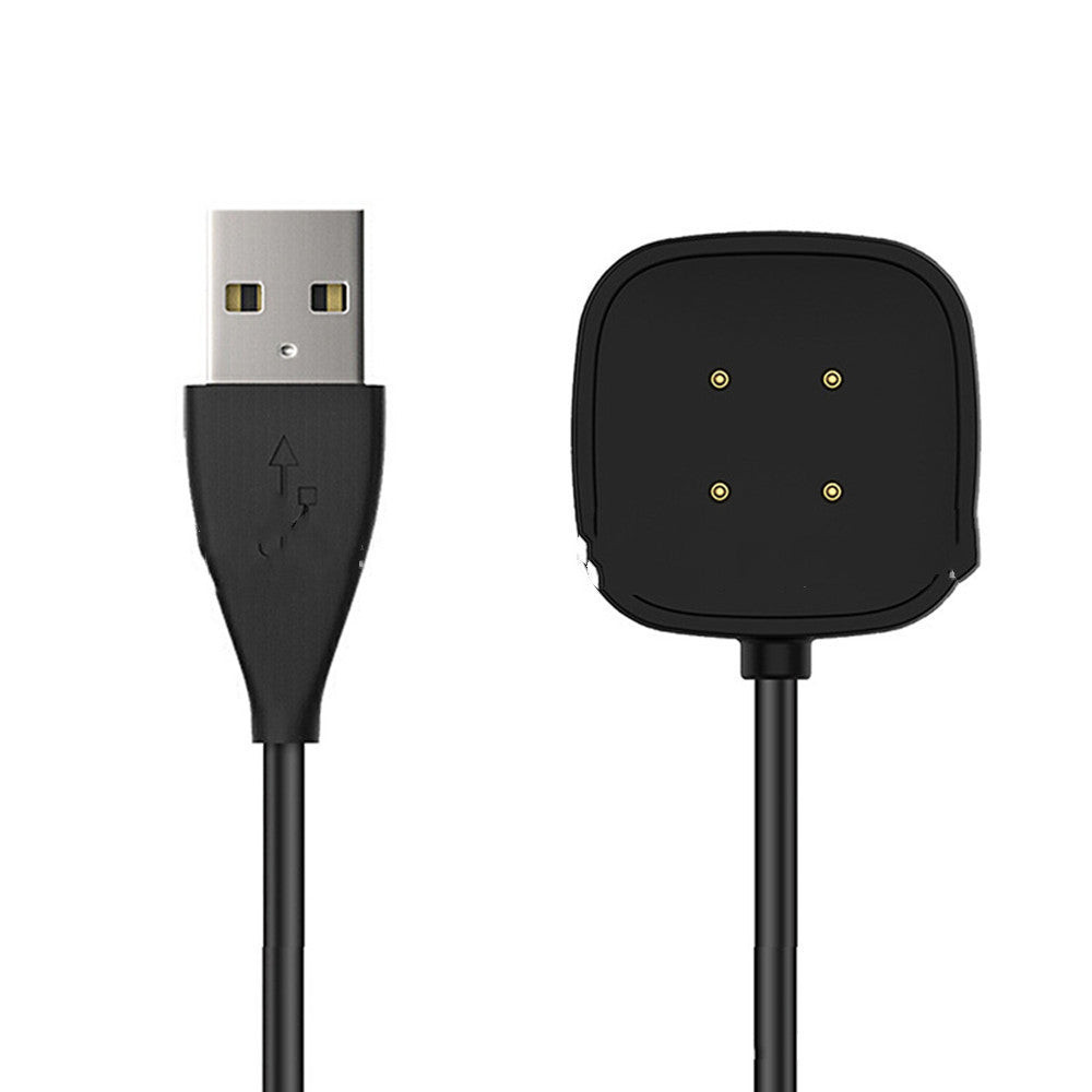 KTX-874387 Fitbit Versa 3/Sense Smartwatch Magnetic Charger USB Data Cable - 100cm, Black