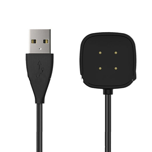 KTX-874387 Fitbit Versa 3/Sense Smartwatch Magnetic Charger USB Data Cable - 100cm, Black