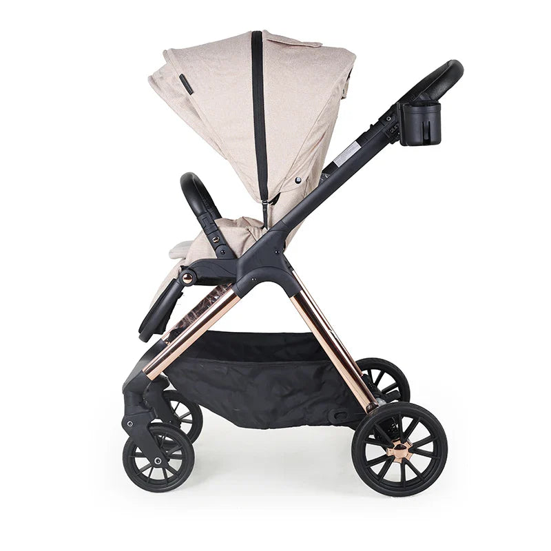 KTX-874515 3-in-1 Lightweight Baby Stroller with Car Seat, Basket, Reversible Design, and Cup Holder
