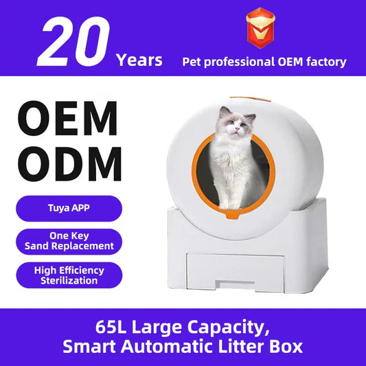 KTX-874771 Large Capacity Automatic Self-Cleaning Cat Litter Box with App Control and Easy Clean Design