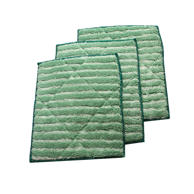 KTX-874899 Superfine Fiber Glass Cleaning Cloth - Absorbent, Check Pattern, Green, 50x40cm & 20x25cm