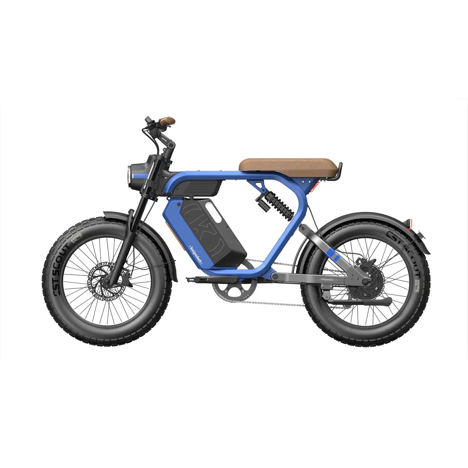 KTX-875027 48V 1000W Electric Hybrid Fat Tire Bike - HEZZO K5 with 21Ah Lithium Battery, 7-Speed, 20" Wheels, Front & Rear Suspension