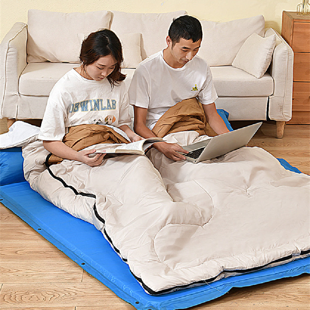 KTX-875475 Double Sleeping Bag for Adults | Thick, Warm, Cold-Proof Quilt | Dual-Use Design - Various Colors Available