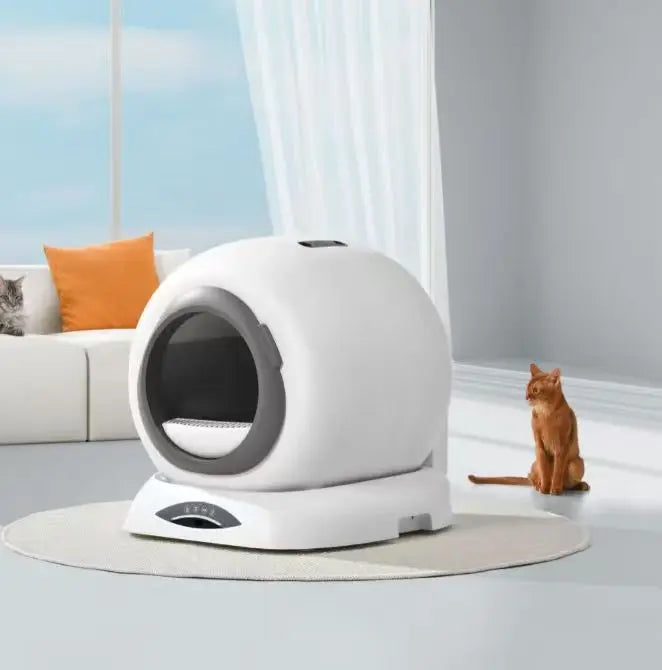 KTX-875923 Smart Automatic Cat Litter Box with App Control and 65L Capacity for Easy Cleaning