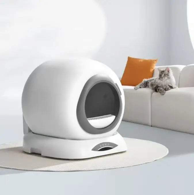 KTX-875923 Smart Automatic Cat Litter Box with App Control and 65L Capacity for Easy Cleaning