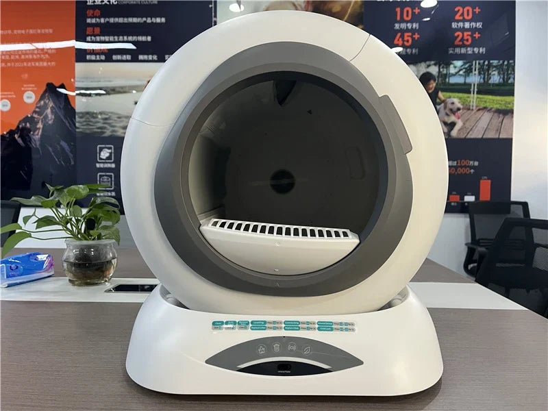 KTX-875923 Smart Automatic Cat Litter Box with App Control and 65L Capacity for Easy Cleaning