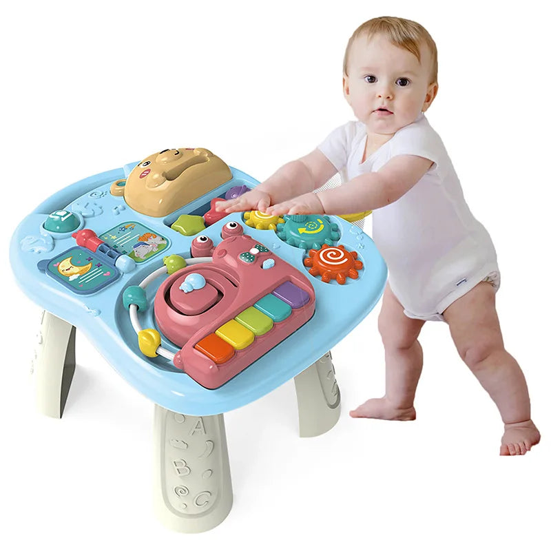 KTX-876307 6-in-1 Multifunctional Baby Rocking Car and Learning Walker for Toddlers