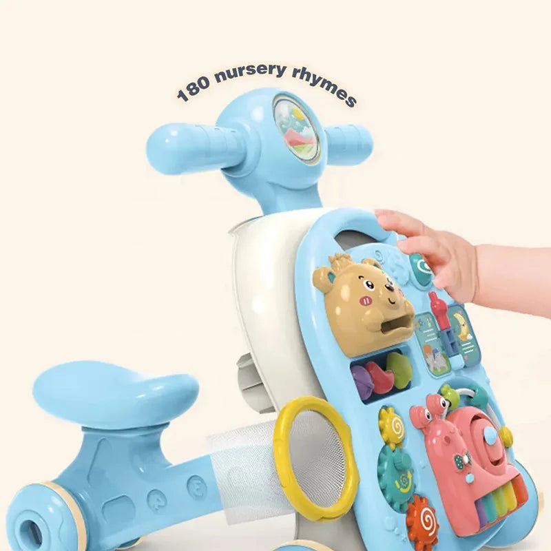 KTX-876307 6-in-1 Multifunctional Baby Rocking Car and Learning Walker for Toddlers