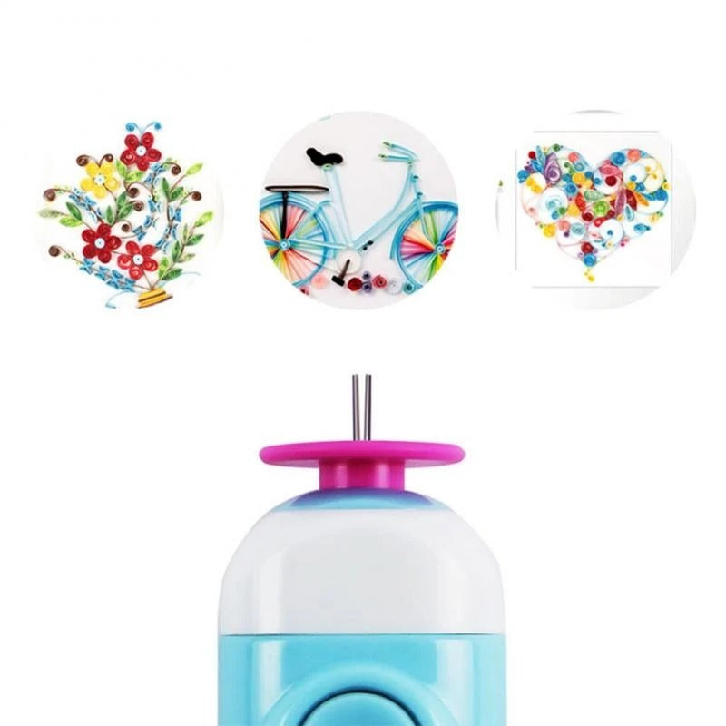 KTX-876307 Electric Quilling Pen for DIY Crafting - Fast Paper Rolling Tool