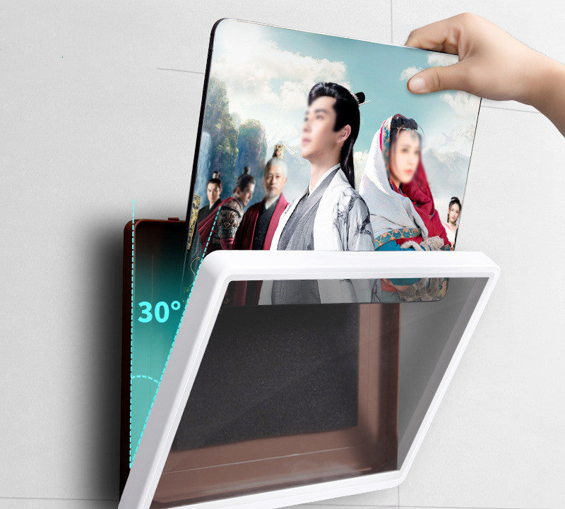 KTX-876691 Waterproof Wall-Mounted Phone Storage Box for Bathroom Use