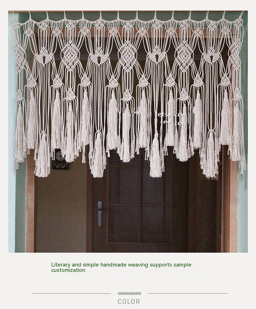 KTX-877331 Cotton Rope Woven Tapestry in European Style – Hand Washable, 120x55cm