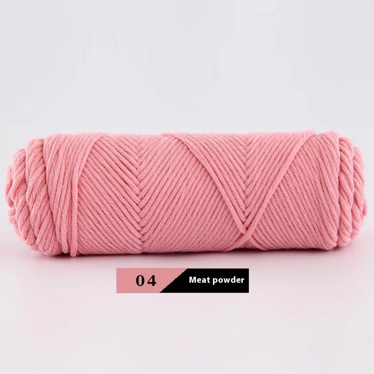 KTX-877459 Thick Cotton Knitting Yarn - 8-Strand Worsted Acrylic Fiber, Ideal for Various Craft Projects