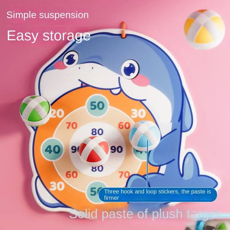 KTX-877459 Whale Shooting Sticky Ball Toy for Interactive Family Games