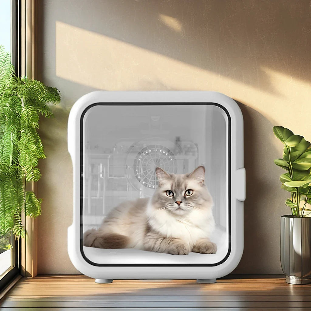 KTX-878035 Automatic Pet Dryer Box with Adjustable 360 Degree Airflow and Temperature for Small and Medium Pets