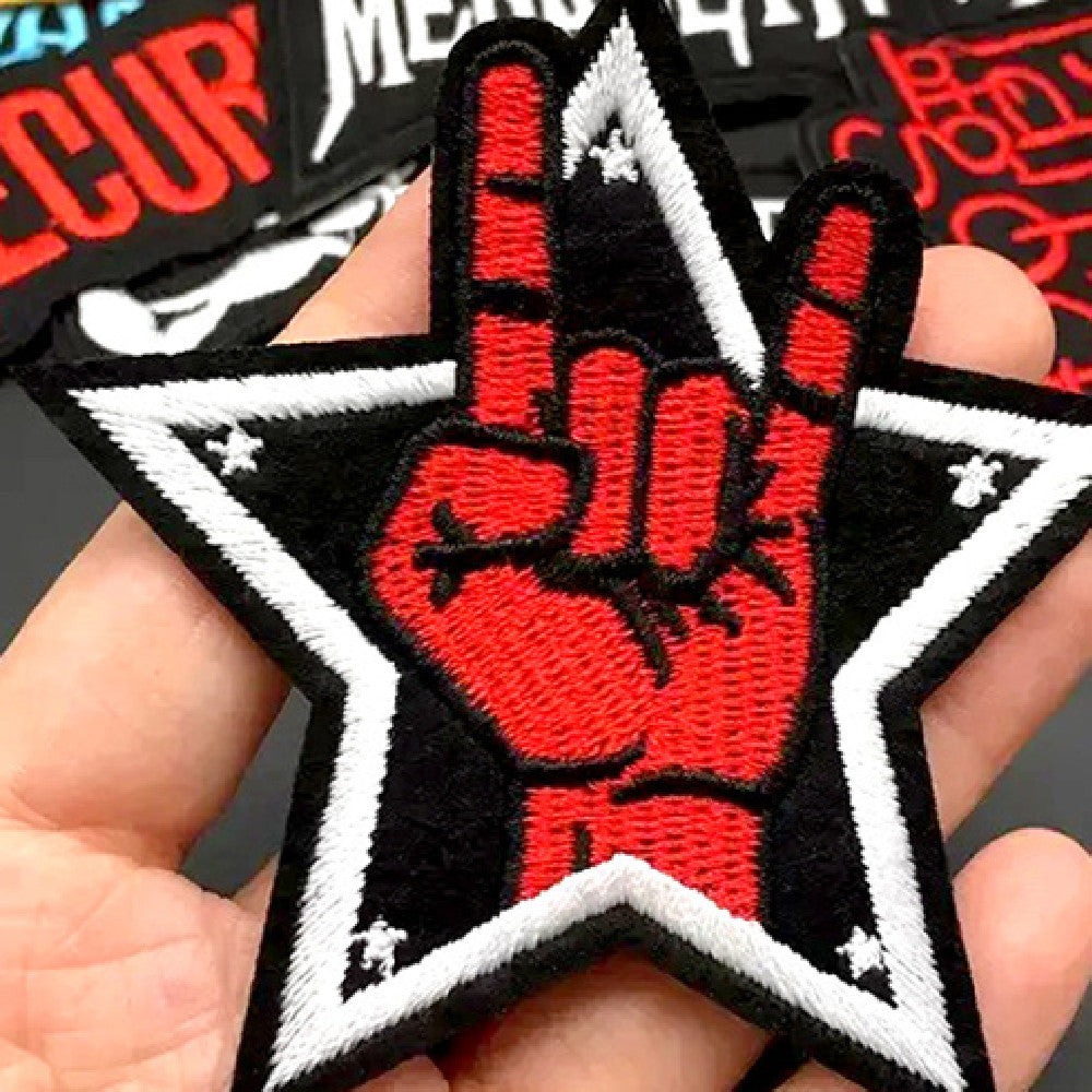 KTX-878611 Embroidered Self-Adhesive Patch for Jackets, Hats, and More