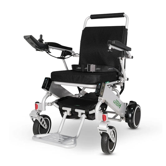 KTX-878803 Ultra Light Electric Wheelchair with Folding Design and Dual Motors, 120kg Capacity