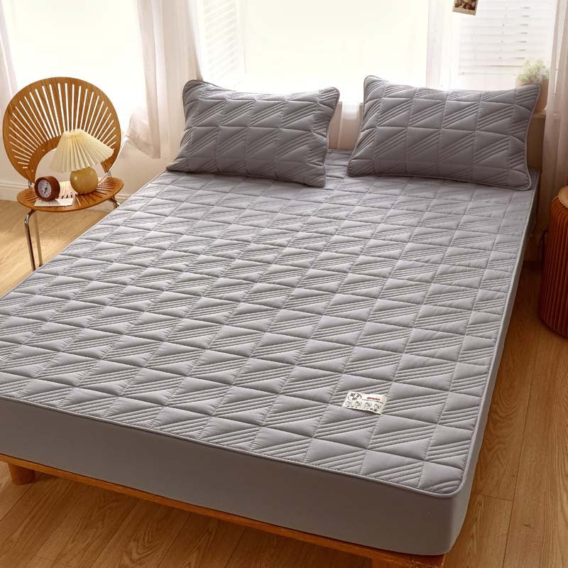 KTX-878931 Pure Cotton Quilted Mattress Protector, Thickened and Anti-Mite, 360° All-Inclusive Design