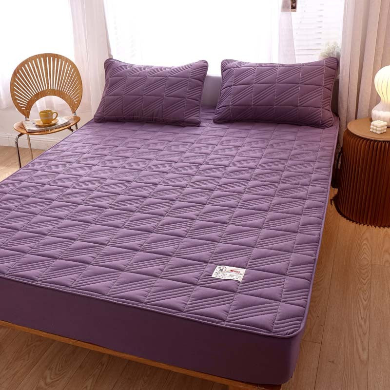 KTX-878931 Pure Cotton Quilted Mattress Protector, Thickened and Anti-Mite, 360° All-Inclusive Design