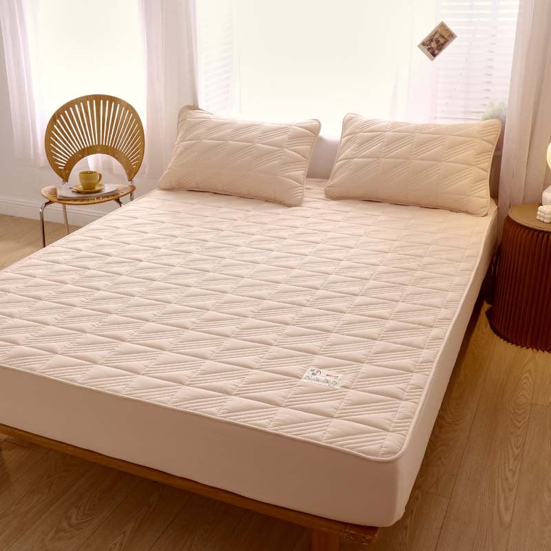 KTX-878931 Pure Cotton Quilted Mattress Protector, Thickened and Anti-Mite, 360° All-Inclusive Design