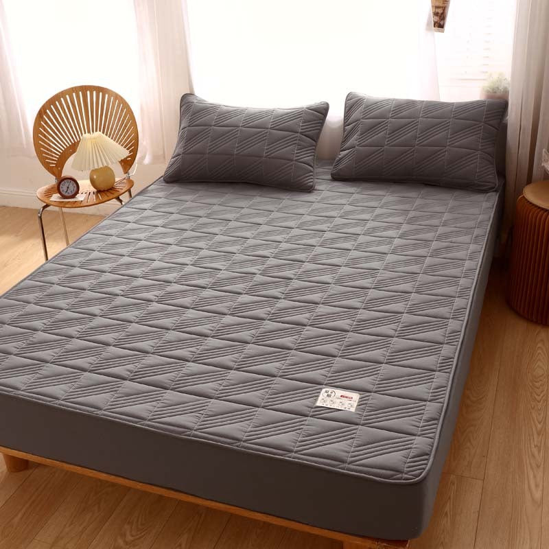KTX-878931 Pure Cotton Quilted Mattress Protector, Thickened and Anti-Mite, 360° All-Inclusive Design