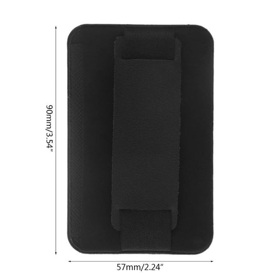 KTX-878995 Lycra Mobile Phone Back Sticker Card Holder - Imitation Leather, Plain Design, 58*92mm