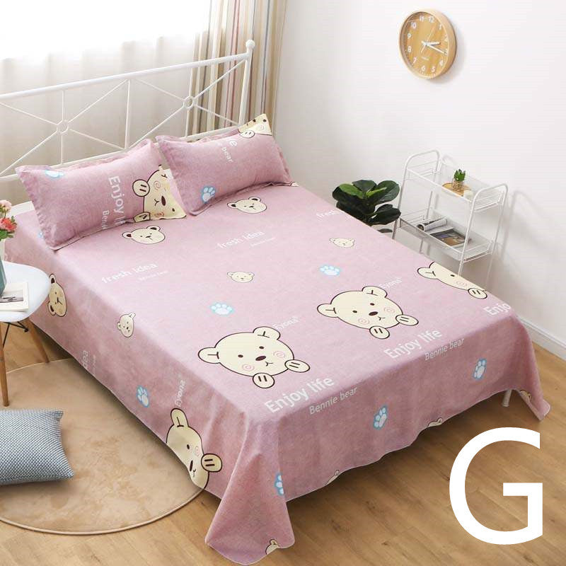 KTX-879251 Geometric Pattern Flat Sheet for Single or Double Beds - Versatile Bedding in Elegant Design