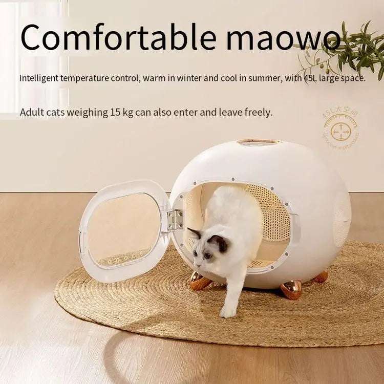 KTX-880339 Intelligent Automatic Blow-Drying Box for Small Pets - Eco-Friendly, Modern Design, Battery-Powered