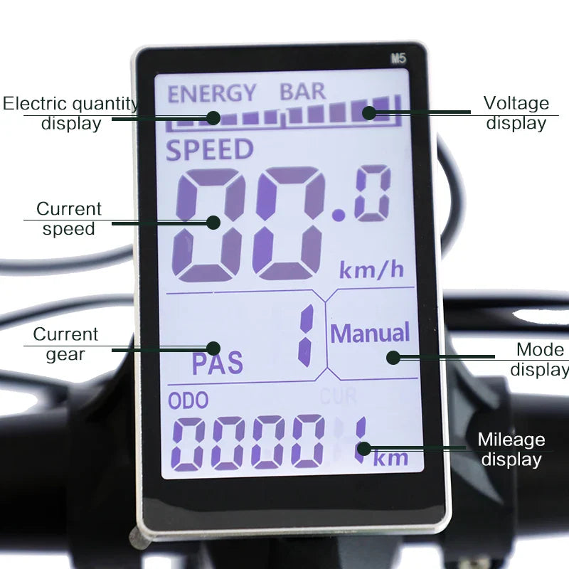 KTX-880403 48V 26Ah Electric Mountain Bike with 750W Motor | All-Terrain Adult E-Bike for Commuting & Trails | Dual Disc Brakes, 7 Speed