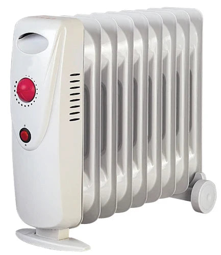 KTX-880851 Mini Oil-Filled Radiator Heater with Adjustable Thermostat and Overheat Protection for Home and Office Use