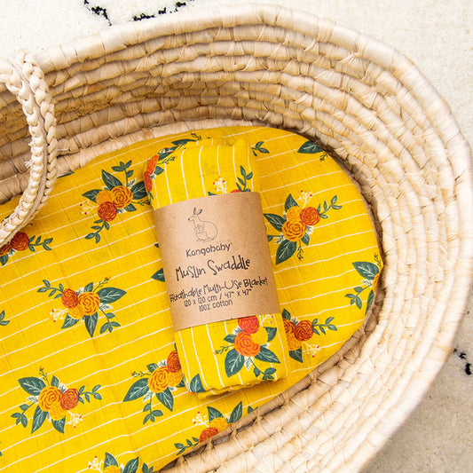 KTX-880915 Soft Cotton Baby Gauze Wrap, Lightweight Muslin Blanket for Infants & Toddlers, Cartoon Patterns, 120x120cm