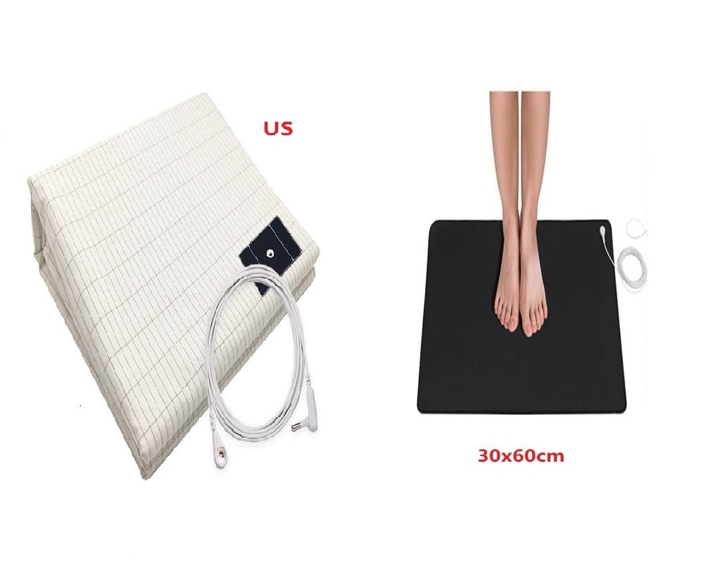 KTX-882707 Grounding Silver Cotton Bed Sheet with Anti-static Properties - Modern Stripes Design in Multiple Sizes