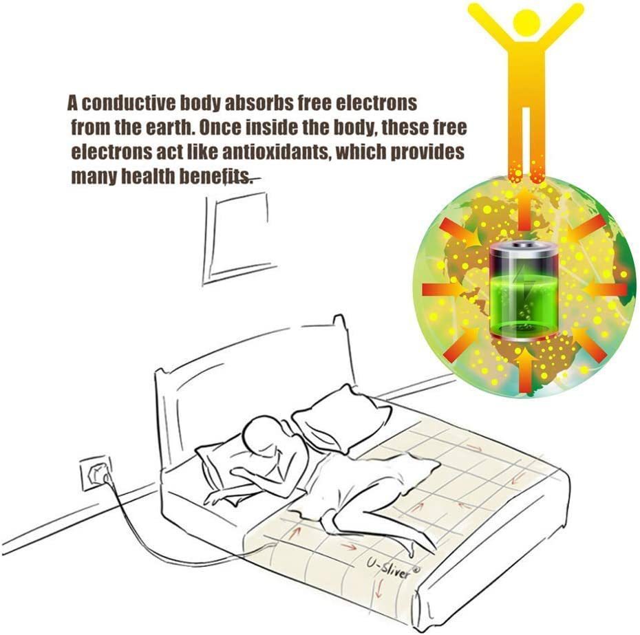 KTX-882707 Grounding Silver Cotton Bed Sheet with Anti-static Properties - Modern Stripes Design in Multiple Sizes