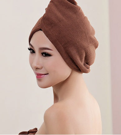KTX-882963 Absorbent Microfiber Hair Dryer Cap for Quick and Easy Drying