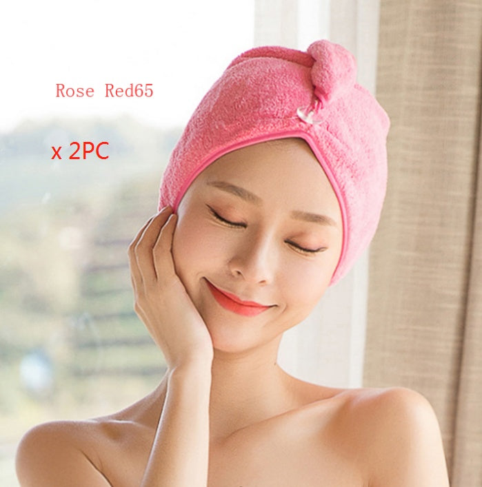 KTX-882963 Absorbent Microfiber Hair Dryer Cap for Quick and Easy Drying