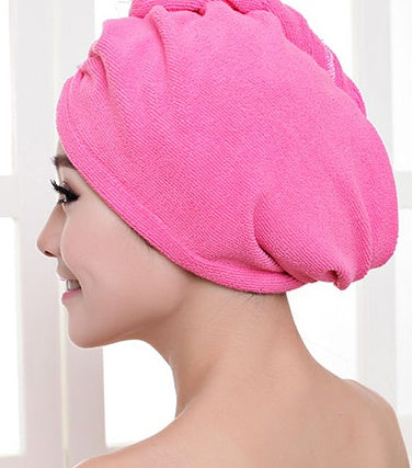 KTX-882963 Absorbent Microfiber Hair Dryer Cap for Quick and Easy Drying