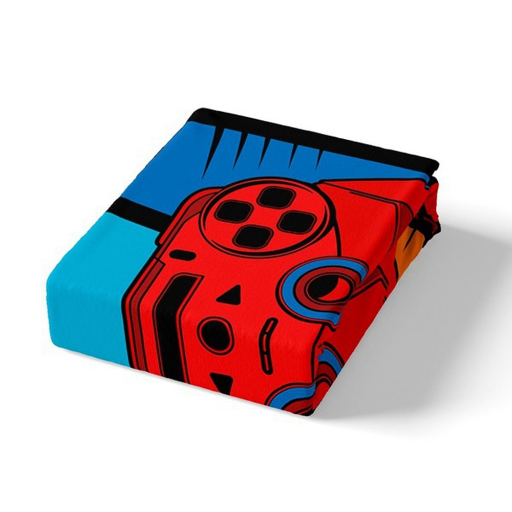 KTX-884691 3D Digital Printing Cartoon Duvet Cover Set - Polyester Cotton Blend, Multiple Sizes Available