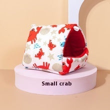 KTX-884819 Cozy Cotton Flannel Rabbit Winter Nest for Small Pets - Various Sizes Available