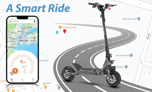 KTX-884883 YUME Swift 250W Electric Scooter with 10-Inch Wide Wheels, Smart Sensor, 37-Mile Range, and Foldable Design