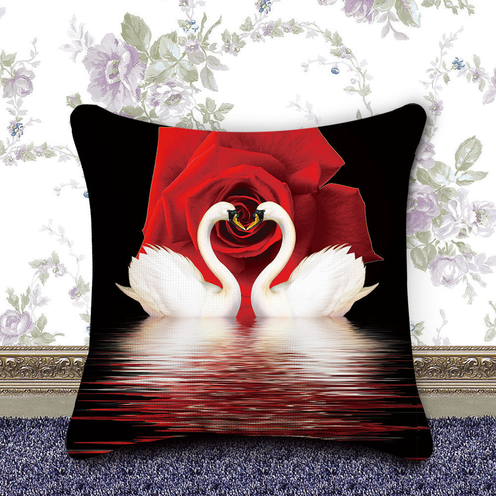 KTX-885459 Diamond Art DIY Pillowcase - Handmade Cotton Cushion Cover, 40x40cm