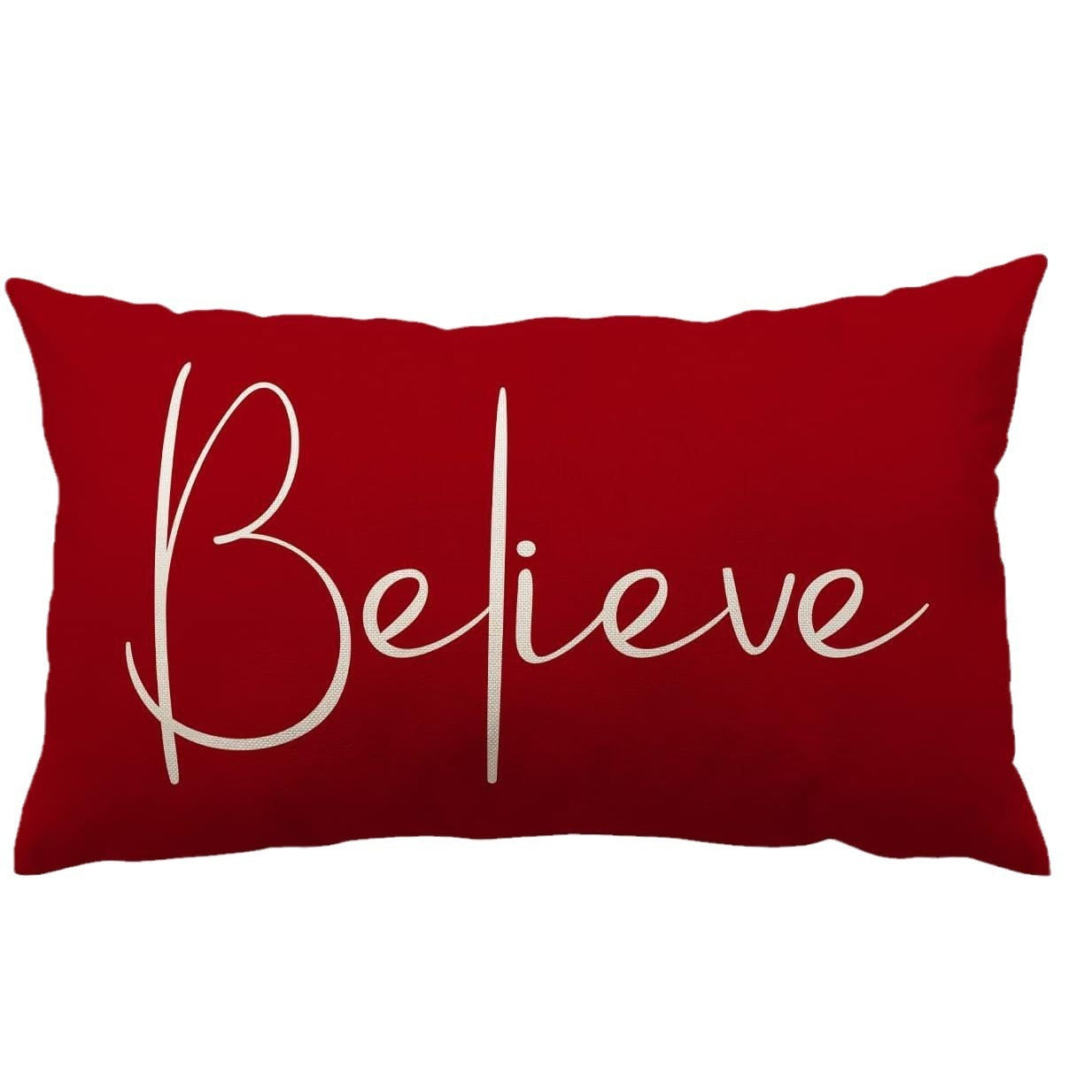 KTX-885651 Christmas Themed Simple Linen Pillow Cover for Home Sofa Decoration
