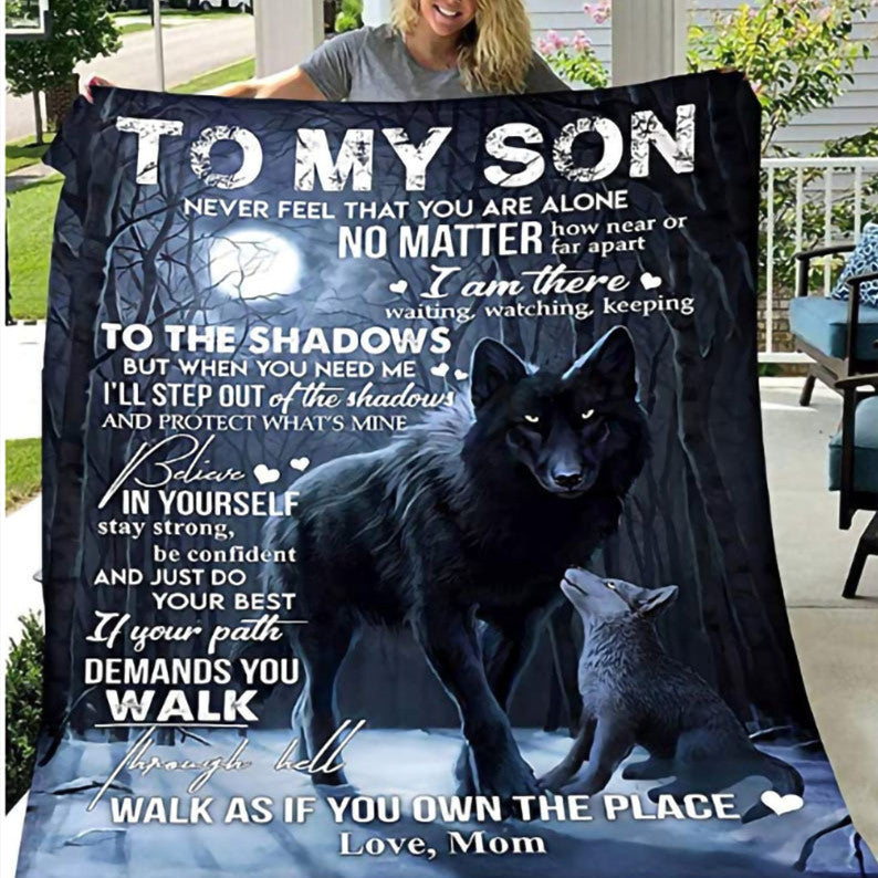 KTX-886675 Cozy Cartoon Animation Blanket - Soft Polyester Fiber, 75x100 cm