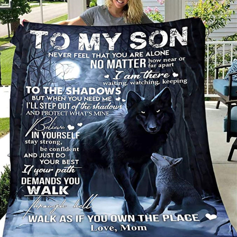 KTX-886675 Cozy Cartoon Animation Blanket - Soft Polyester Fiber, 75x100 cm