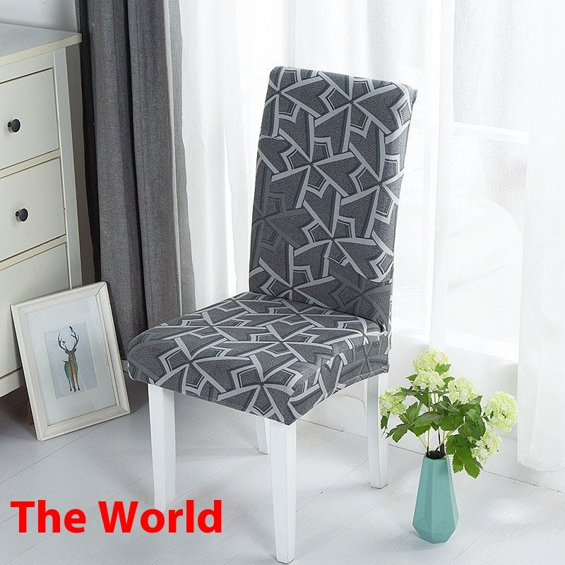 KTX-886739 Universal Office Chair Cover in Various Patterns and Colors - Dustproof Polyester Seat Protector
