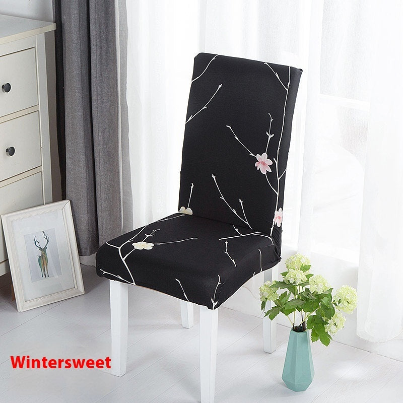 KTX-886739 Universal Office Chair Cover in Various Patterns and Colors - Dustproof Polyester Seat Protector