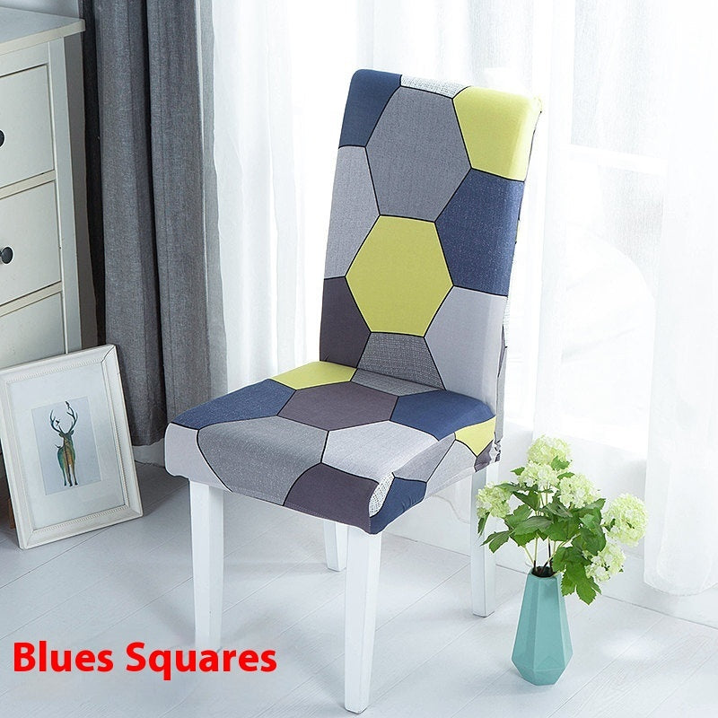 KTX-886739 Universal Office Chair Cover in Various Patterns and Colors - Dustproof Polyester Seat Protector