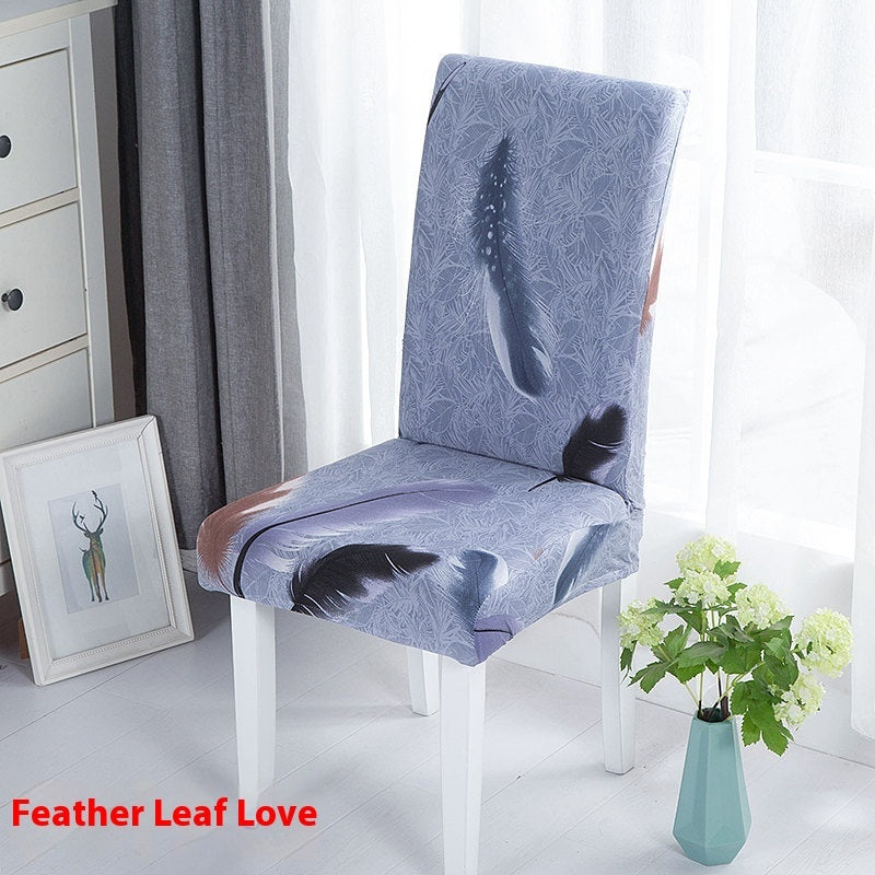 KTX-886739 Universal Office Chair Cover in Various Patterns and Colors - Dustproof Polyester Seat Protector