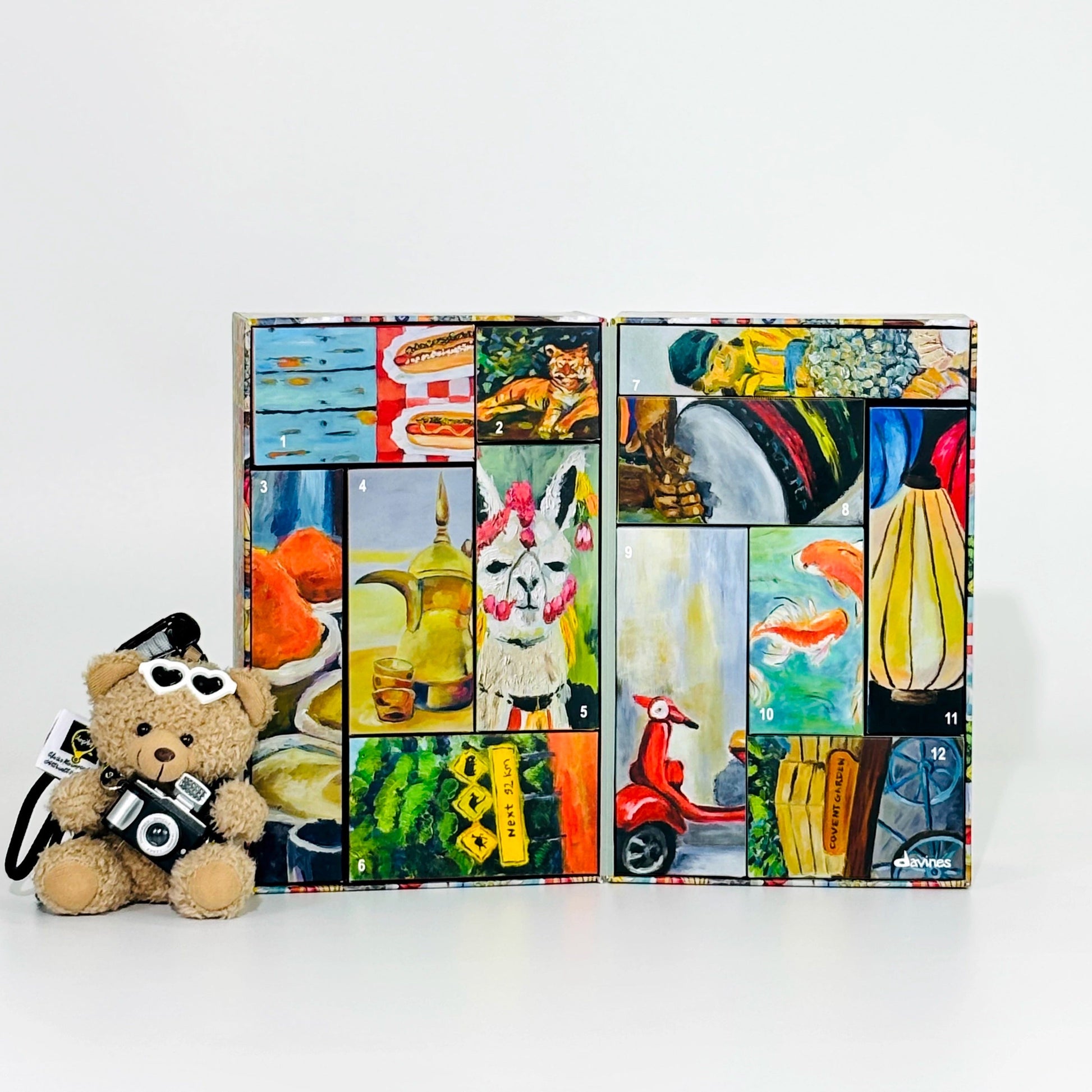 KTX-888787 Hand-painted Retro Pattern 12-Day Surprise Blind Box Gift Set