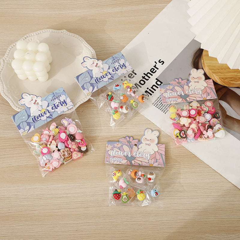 KTX-888915 Cute 3D Cartoon Resin Mobile Phone and Fridge Stickers - Available in Packs of 6, 10, or 50