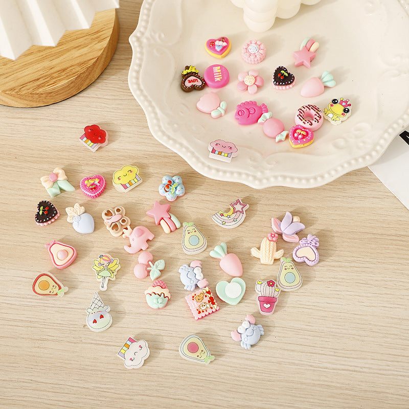 KTX-888915 Cute 3D Cartoon Resin Mobile Phone and Fridge Stickers - Available in Packs of 6, 10, or 50