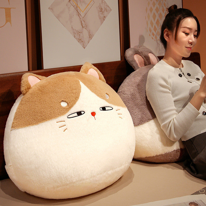 KTX-888979 Cuddly Plush Animal Pillow – Cute Rabbit and Cat Designs for Cozy Sleeping and Cuddling